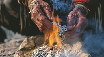 How does burning white sage clear negative energy?