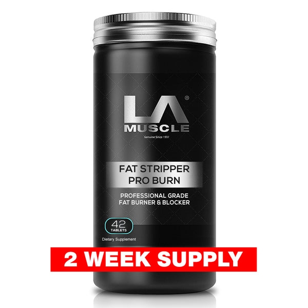 LA Muscle Fat Stripper Pro Burn Professional Grade Fat Burner and blocker, 42 tablets, 2 week supply