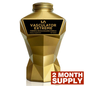 LA Muscle Vasculator Extreme, powerful muscle building formula. 2 months supply.